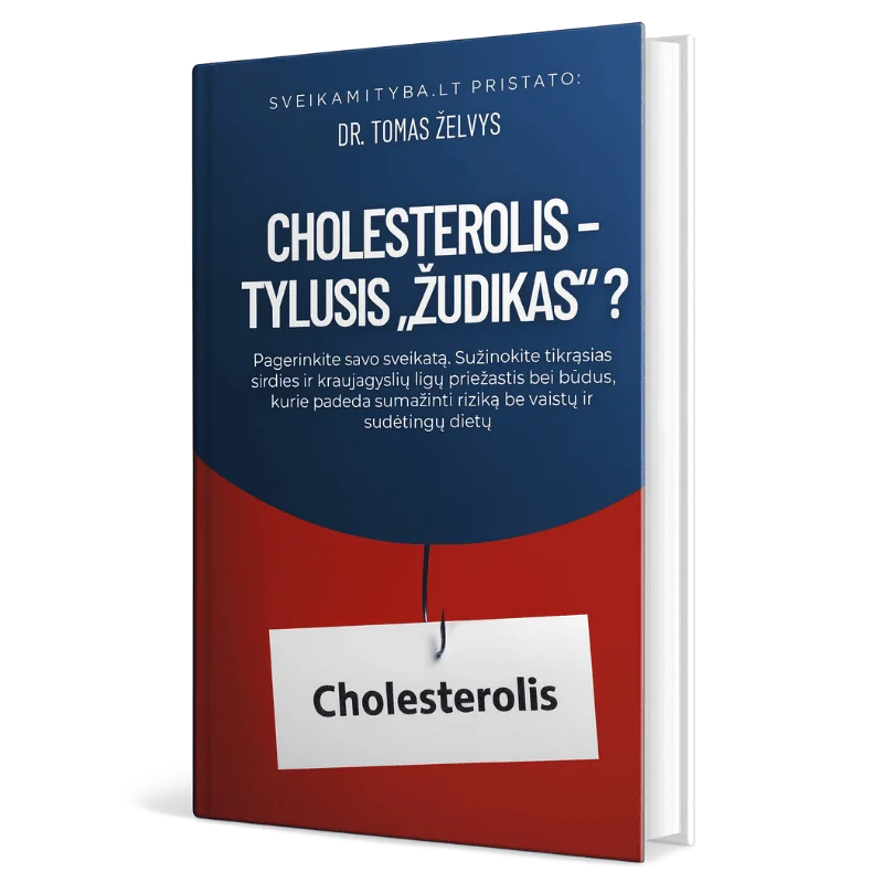 PDF knyga „Cholesterolis — tylusis žudikas“ — Dr. Tomas Želvys